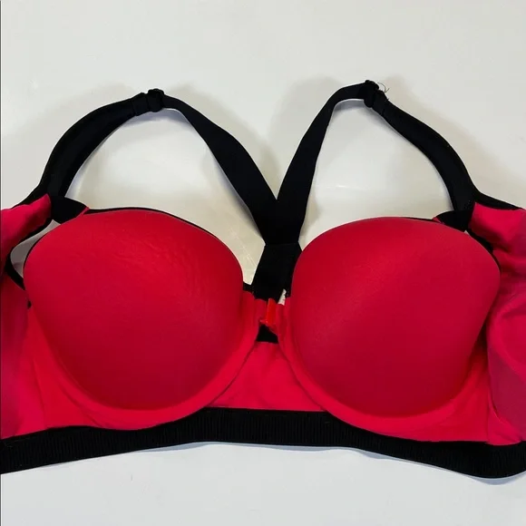 VSX Sport Victoria’s Secret Front Zip Sports Bra 36DD High Impact Red - Picture 5 of 11